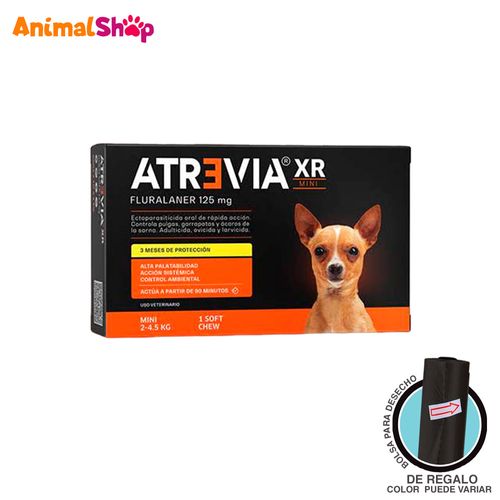 Atrevia Xr Mini 125Mg X 1 Tab - Perros De 2.4 A 5Kg