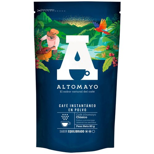 Café Instántaneo Clásico ALTOMAYO Doypack 80g