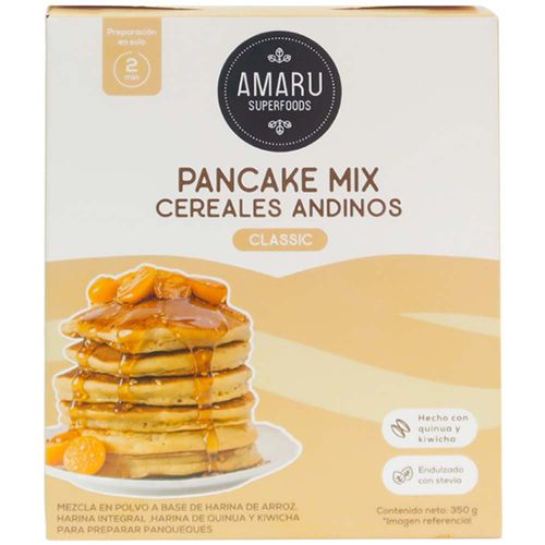 Premezcla para Pancake AMARU Superfoods Mix Clásica Caja 350g