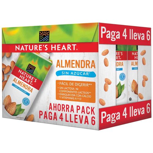 Bebida de Almendra sin Azúcar NATURE'S HEART PLAZA VEA Caja 946ml