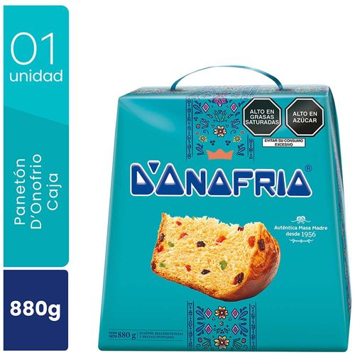 Panetón D'ONOFRIO Caja 880g