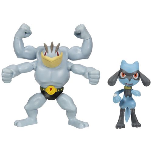 Pack POKEMON Figuras Machamp y Riolu