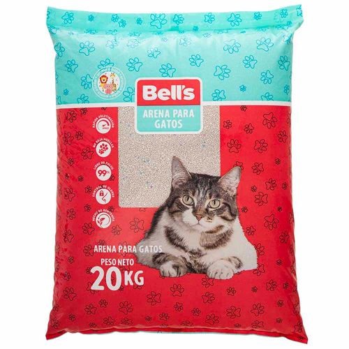 Arena para Gatos BELLS Bolsa 20Kg