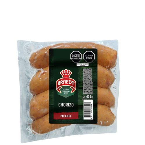 Chorizo Picante BRAEDT Paquete 400g