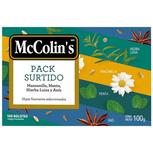 Infusiones MC COLINS Surtido de Hierbas Caja 100un