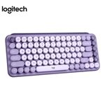 Teclado-Logitech-Pop-Keys-Multi-Device-Wireless-Bt-Cosmos-Lavender-Lilac