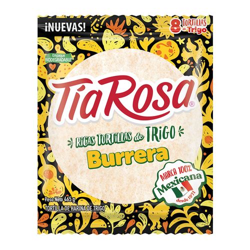 Tortilla de Trigo TÍA ROSA Burrera Bolsa 8un