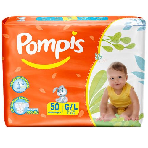 Pañales para Bebé G POMPIS Paquete 50un