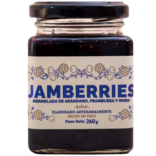 Mermelada BERRIES Arándanos, Frambuesa y Mora Pote 260g