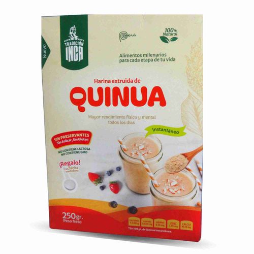 Quinua Gelatinizada Instántanea TRADICIÓN INCA Caja 250g