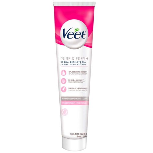 Crema Depilatoria Piel Normal VEET Pure Caja 200ml