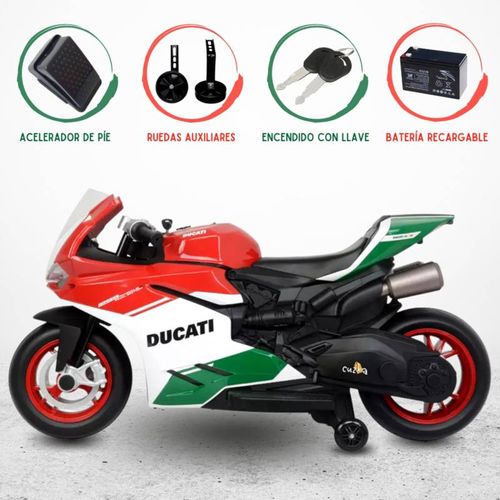 Moto a Batería Para Niños «DUCATTI PANIGALE» Red Green