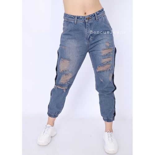 Pantalón Jeans Mujer Broches Talla 28