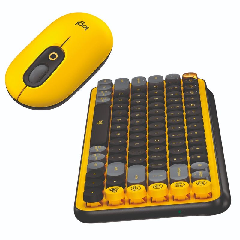 Combo-Teclado-Logitech-Pop-Keys-Mecanico---Mouse--Black-Amarillo-