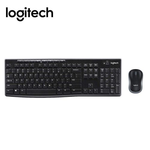 Combo Teclado + Mouse Logitech Wireless MK270 Black