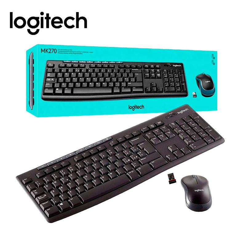 Combo-Teclado---Mouse-Logitech-Wireless-MK270-Black