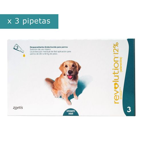 Pipeta Antipulgas para Perros Revolution de 20 a 40kg