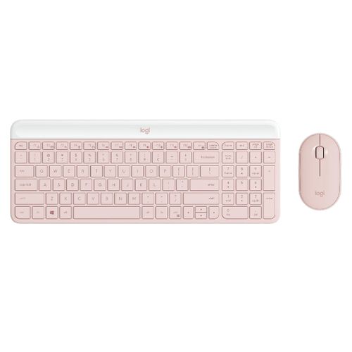 Kit Teclado + Mouse Logitech inalámbrico MK470 Rose