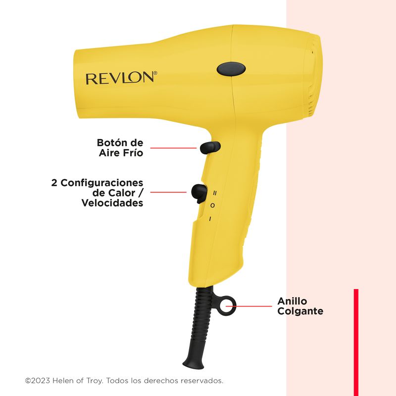 REVLON-Secadora-Compacta-Esencial-Amarilla