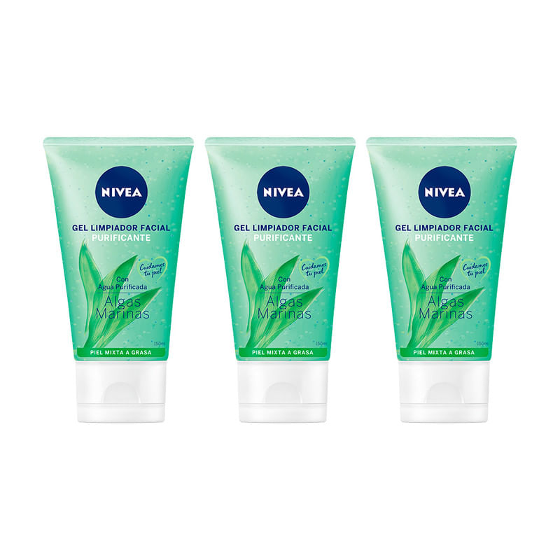 Gel-Limpiador-Equilibrante-NIVEA-Piel-Grasa-NIVEA---Tubo-150ml--x3-