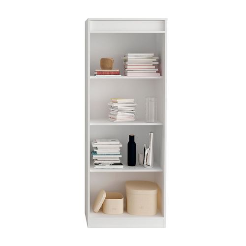 Librero Biblioteca Burdeos Blanco Bonno