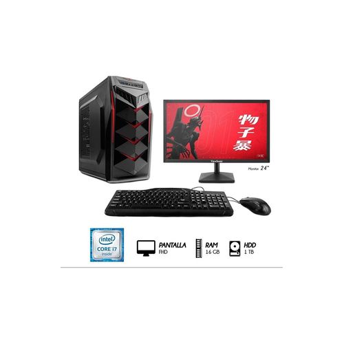 DESKTOP INTEL CORE I7 3.4 GHZ MONITOR 24" FHD RAM 16GB DISCO 1TB