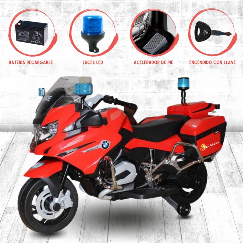 -Moto-a-Bateria-para-Niños-POLICE-USB-Red-licenced