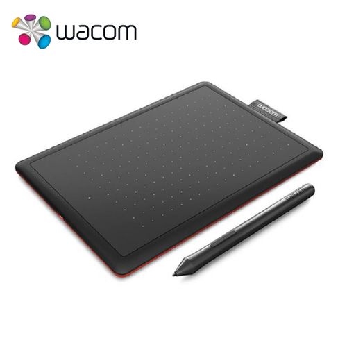 Tableta Grafica Wacom One by Wacom Medium CTL672 negro-rojo