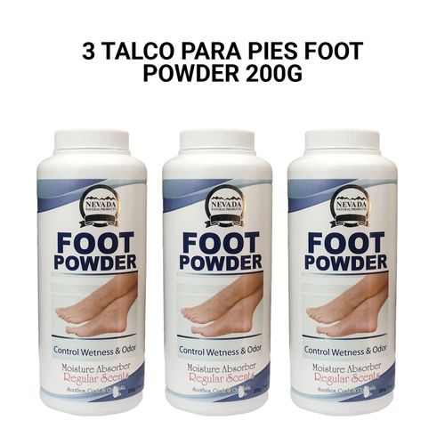 3 Talco para pies Foot Powder 200g