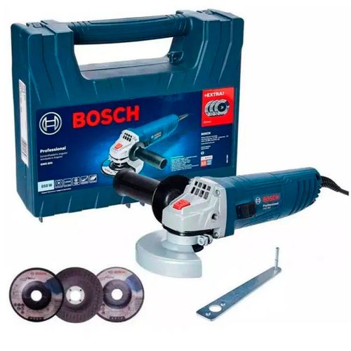 Amoladora Angular 4 1/2'' 850W 12000 rpm+ 3 Discos Bosch GWS 850