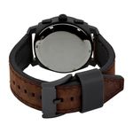 Reloj-Fossil-Machine-FS4656-Fecha-Cronometro-Correa-de-Cuero-Marron-Negro