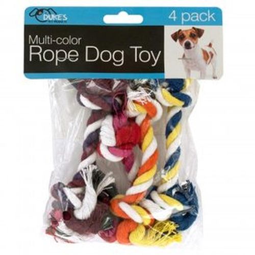 Juego de juguetes para perros de cuerda multicolor Pack x 4
