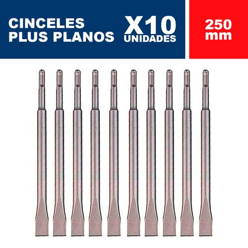 Cincel Plus Plano Bosch 250 mm 10 por Caja Eco