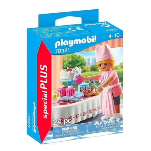 Set De Juego Playmobil Promo Chef Con Mesa De Postres