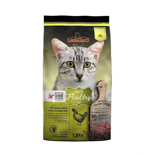 Leonardo Libre de Granos para Gatos Adultos Poultry 1.8 Kg