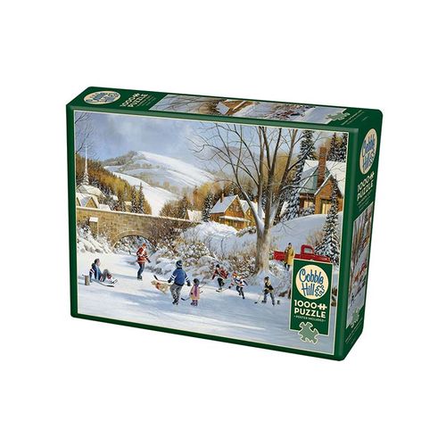 Hockey on frozen lake 1000pcs - Cobble Hill - Rompecabezas