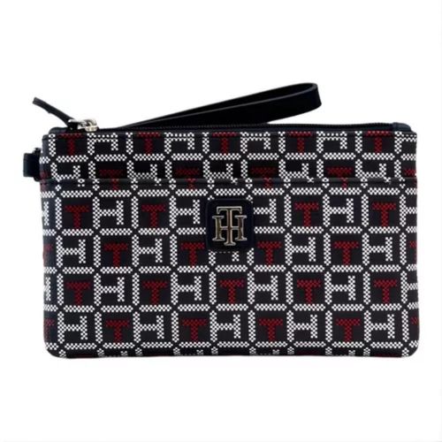 Cartera de Mano o Wrislet Tommy Hilfiger Monogram - Azul/Rojo