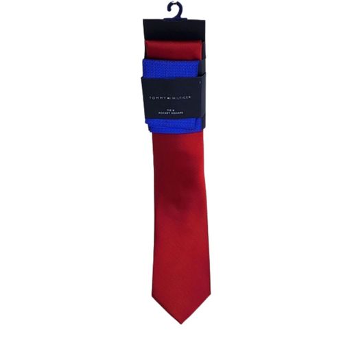 Corbata y Pañuelo Tommy Hilfiger para Hombre - Rojo/Azul