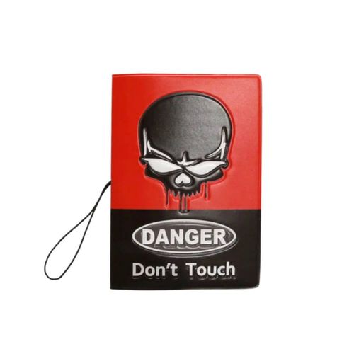 Porta Pasaporte Retro Danger Cool Bags Negro