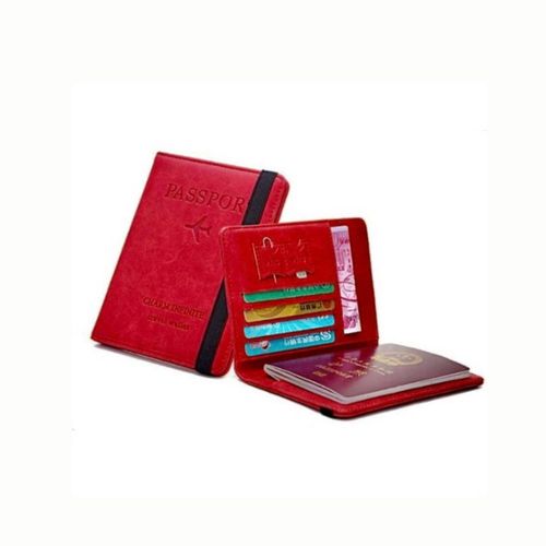 Porta Pasaporte Vintage Cool Bags Rojo