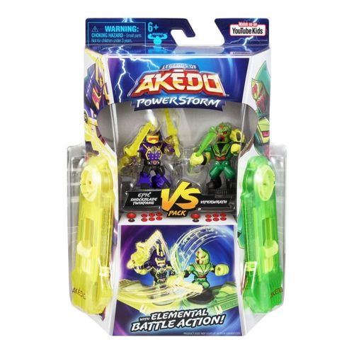 Figura Akedo Set Versus X2  Shockblade Y Viperwrath