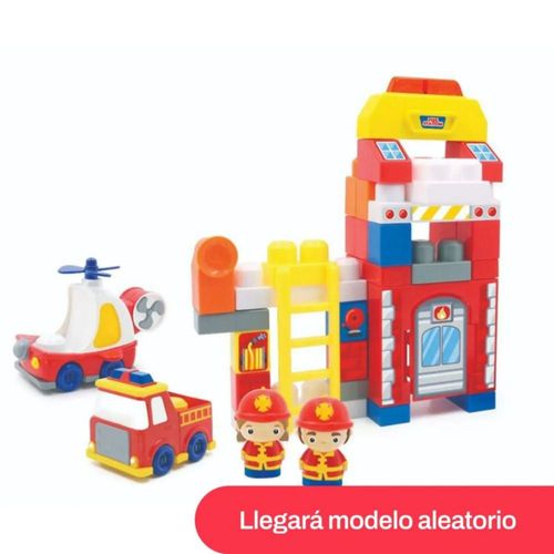 Bloques Build Me Up Maxi Estacion De Bomberos 43 Piezas