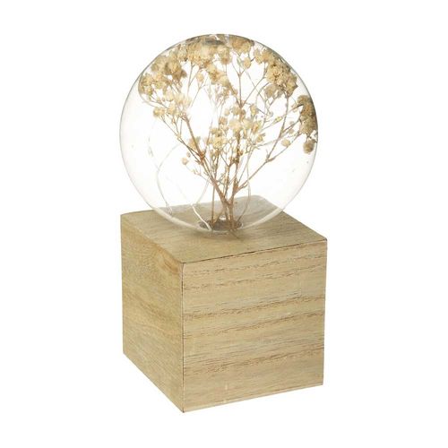Lamparín decorativo bombilla de flores 18cm