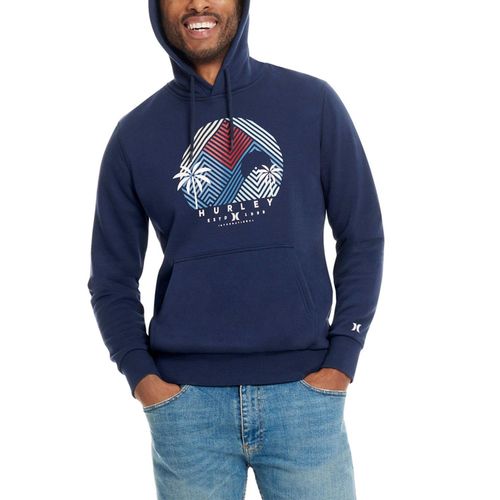 Sueter o Polera Con Capucha Hurley Hombre - Azul - Talla S