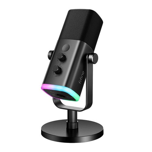 Fifine - Micrófono Ampligame AM8 RGB USB/XLR Dynamic - Negro