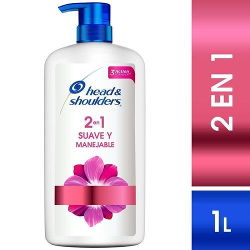 Shampoo Head & Shoulders Suave y Manejable 2en1 1L