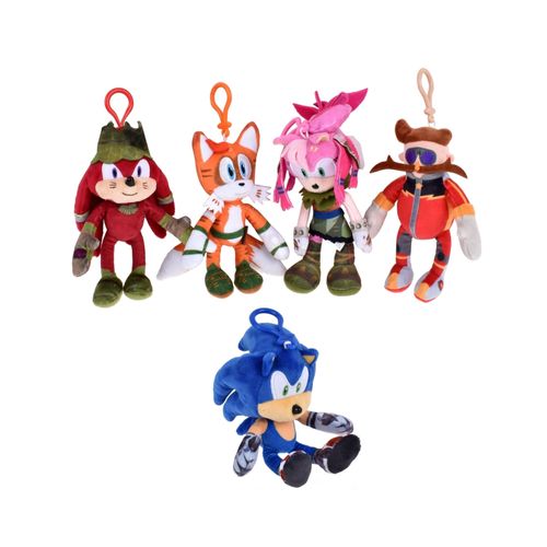 Peluche SONIC 12cm con Clip (Modelos Aletorios)