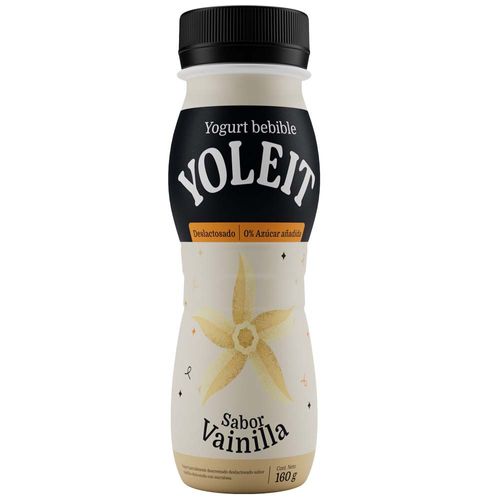 Yogurt Deslactosado YOLEIT Sabor a Vainilla Botella 160g