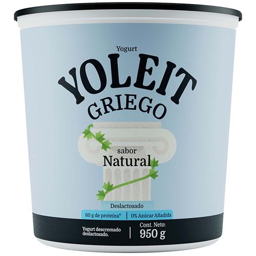 Yogurt Griego YOLEIT Descremado Natural Balde 950g