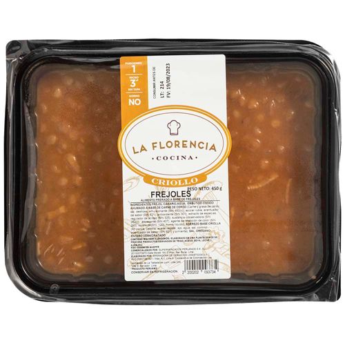 Frejoles LA FLORENCIA Bandeja 450g